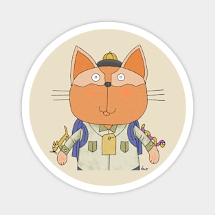 Cat Goof Forester Magnet